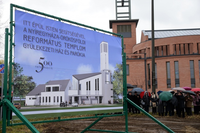 Református templom alapkőletétel - fotó Trifonov Éva