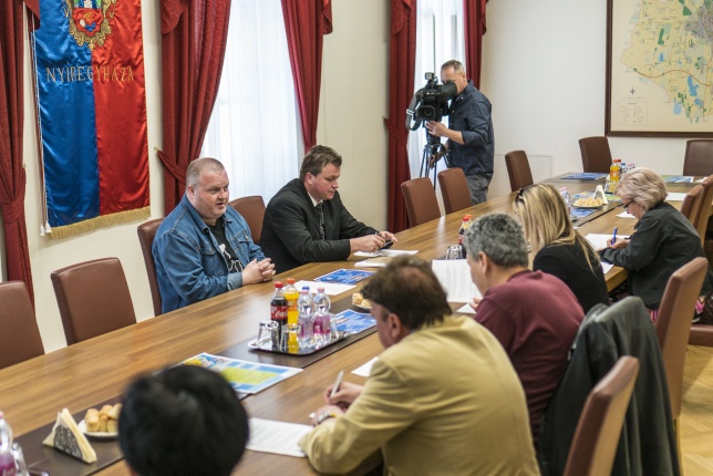 Sajtótájékoztatók a Városházán - fotó Kohut Árpád