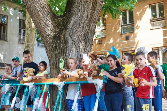 Rotary adomány a Bárczi iskolában - fotó Szarka Lajos