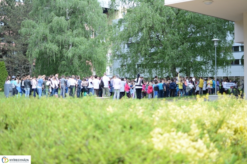 Csendes Demonstráció az Apáczai Gyakorlóért a Nyíregyházi Főiskolán