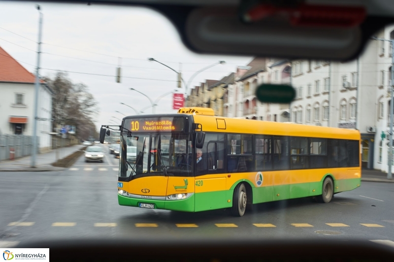 Vonalbejárás az új buszokkal - fotó Szarka Lajos