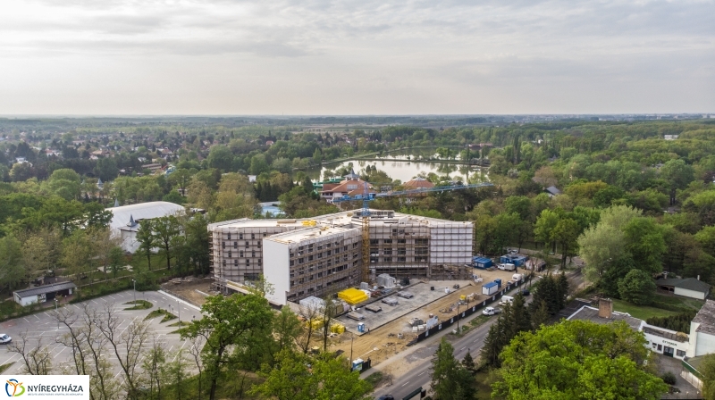 Légifelvételek a Hotel Sóstó SPA hamarosan elkészülő épületéről