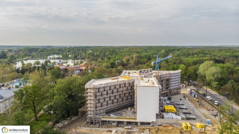 Légifelvételek a Hotel Sóstó SPA hamarosan elkészülő épületéről