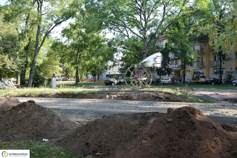 A Bessenyei tér felújítási munkálatai - fotó Trifonov Éva