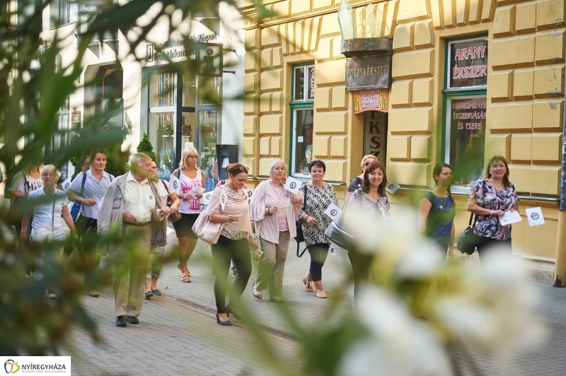 Alzheimer séta a belvárosban - fotó Szarka Lajos