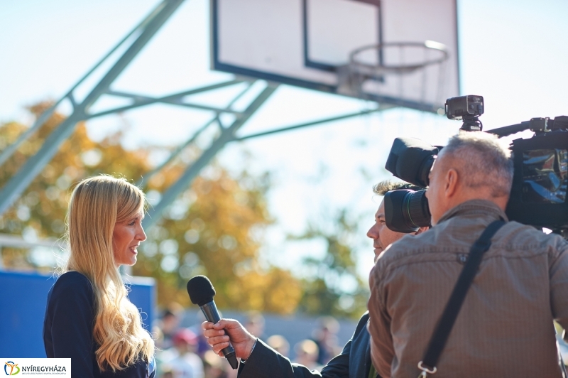 Streetball pálya világítás átadó - fotó Szarka Lajos