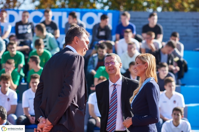 Streetball pálya világítás átadó - fotó Szarka Lajos