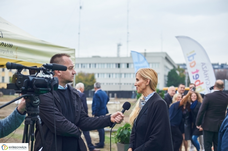 Városi uszoda alapkőletétele - fotó Szarka Lajos