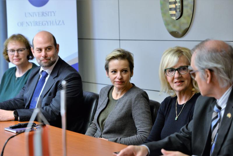 A Nyíregyházi Egyetemre  delegáció érkezett St.Pölten-ből 