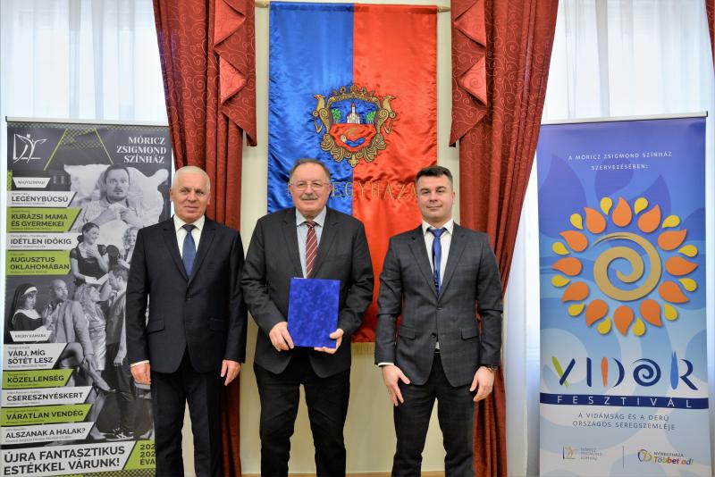 A VIDOR Fesztivál hivatalos főszponzori szerződés aláírása