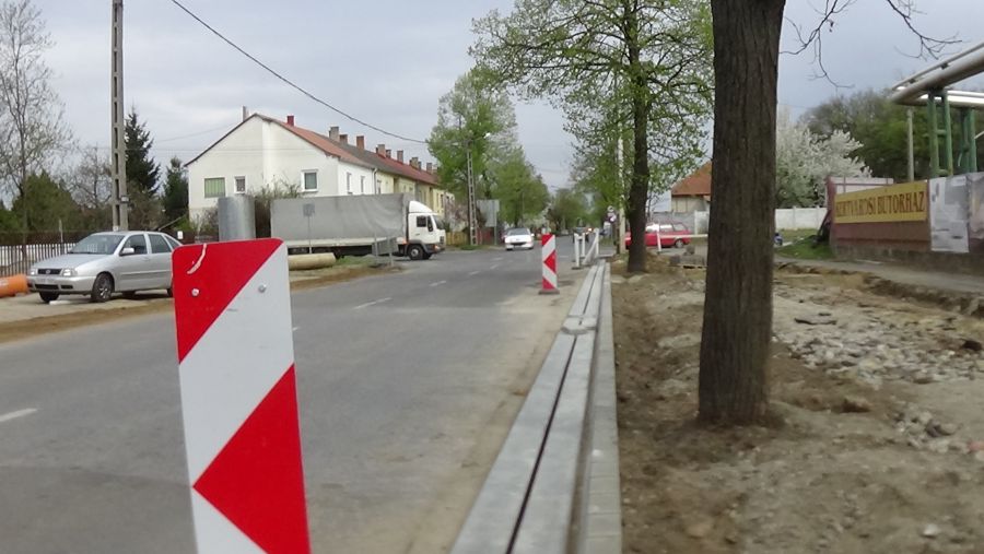 Derkovits utca – Épül a csapadékelvezető rendszer