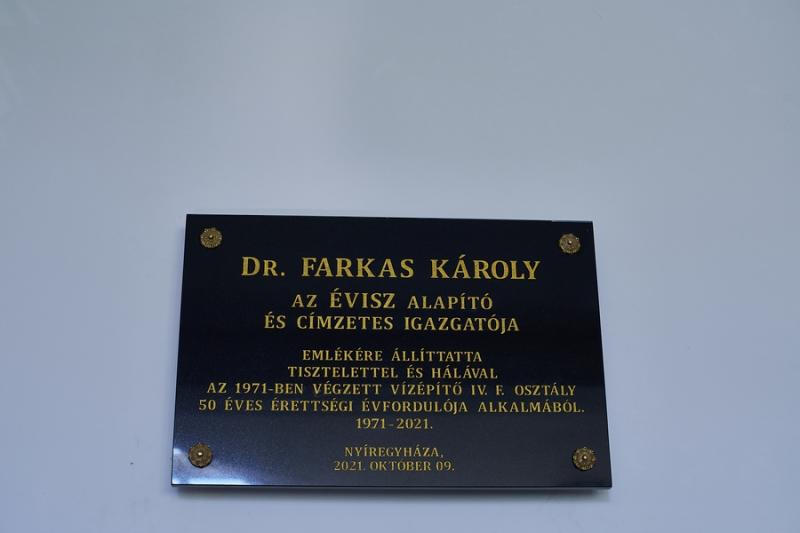 Dr. Farkas Károlyra emlékeztek