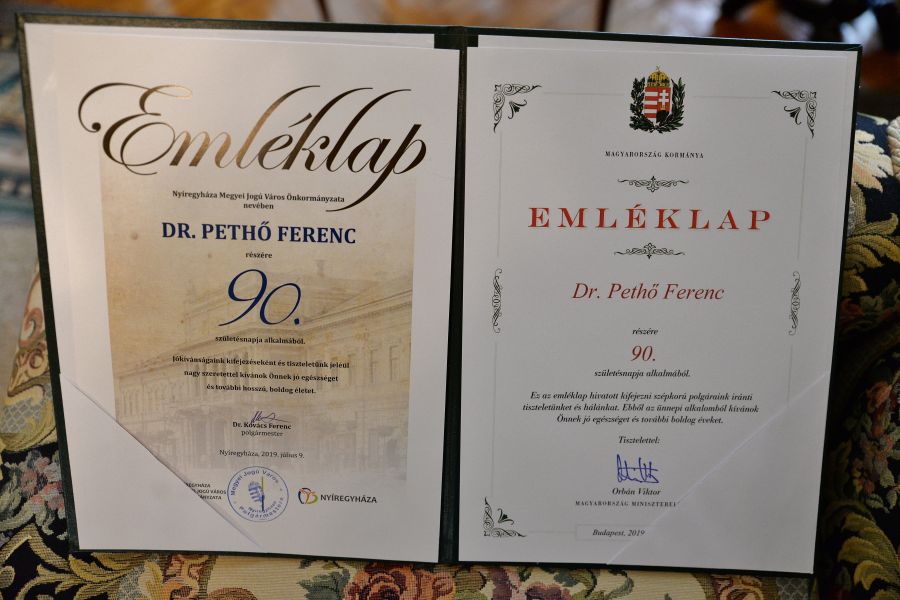 Dr. Pethő Ferenc születésnapi köszöntése