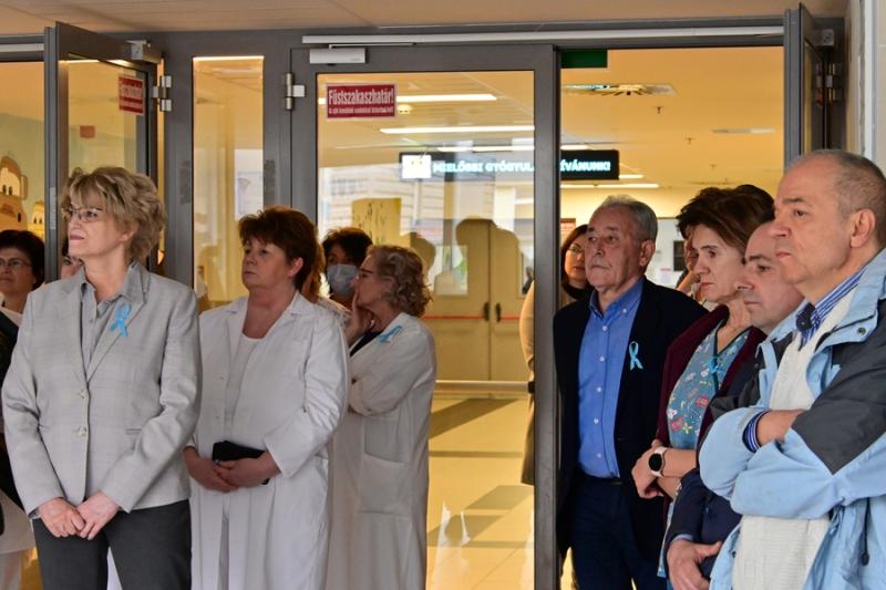 Emléktábla avató a kórházban - Dr Endreffy Ildikó