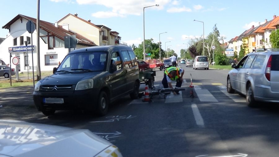 Kerékpáros baleset a Korányi Frigyes utcán