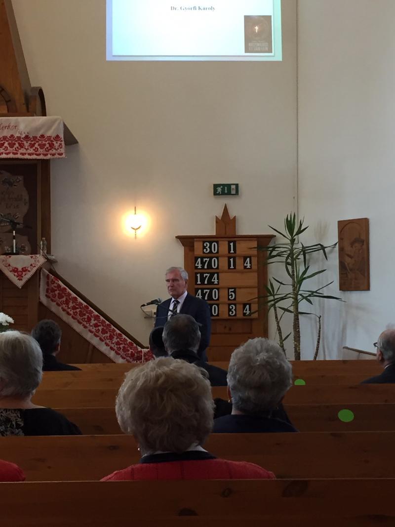 Keresztényüldözés a 21.század elején – Győrfi Károly tartott előadást a Sóstói Millenniumi Református Templomban