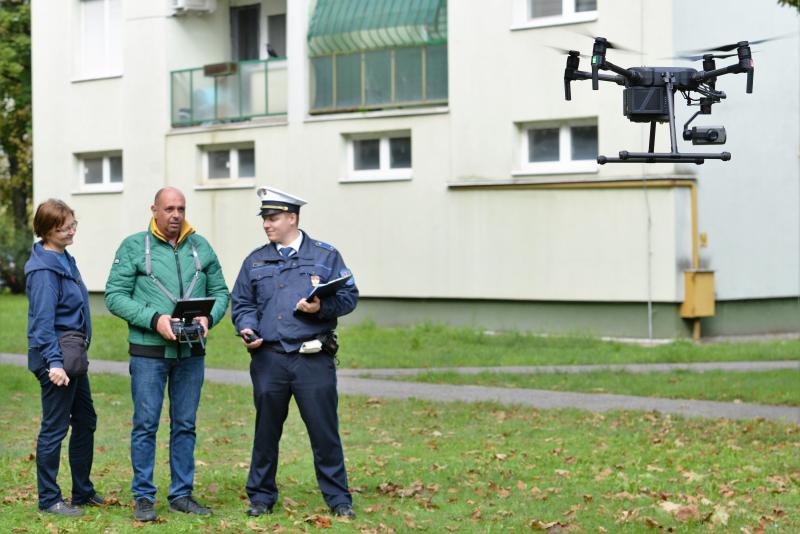 Közlekedésbiztonsági akció - drónos ellenőrzés