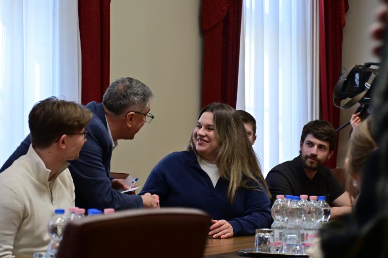 Lengyel diákok a Városházán 2026 februárjában