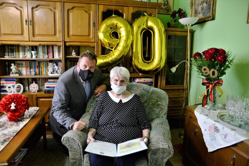 Molnár Miklósné kilencvenedik születésnapi köszöntése