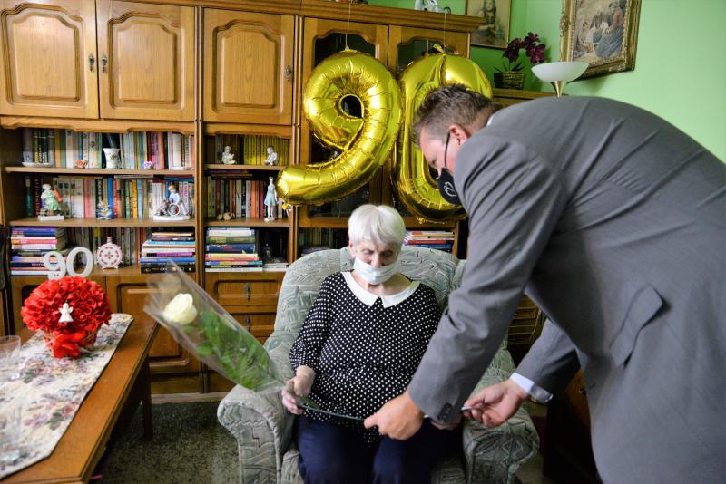 Molnár Miklósné kilencvenedik születésnapi köszöntése