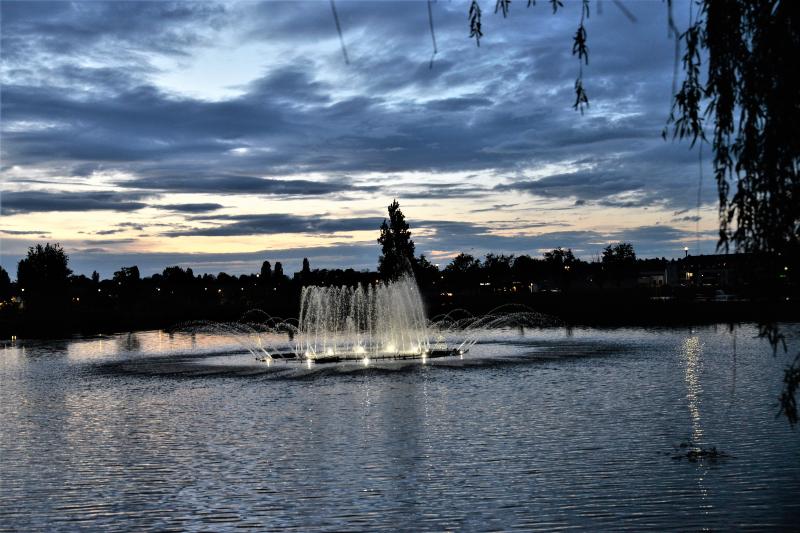 Naplemente a Bujtosi tó partján