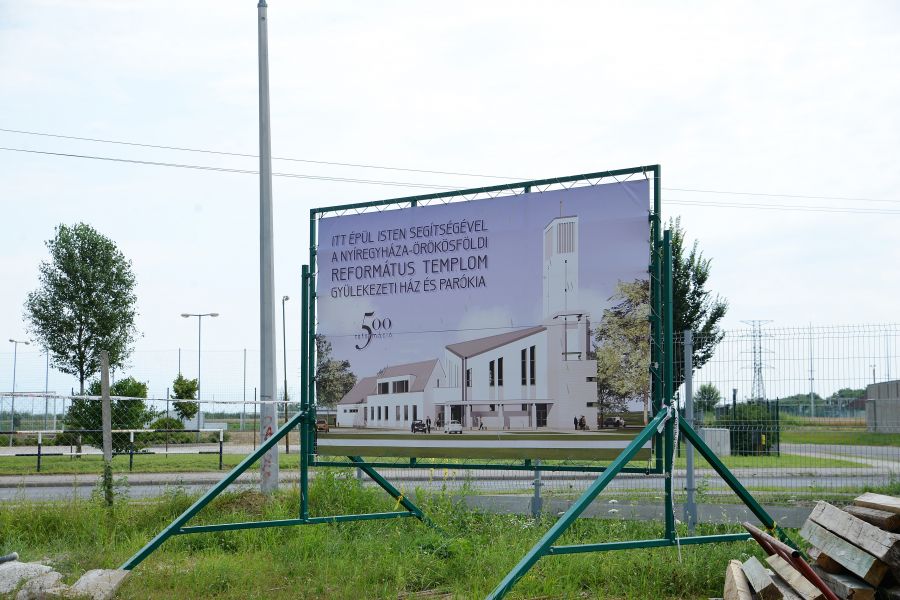 Nyíregyháza-Örökösföld református templom építése