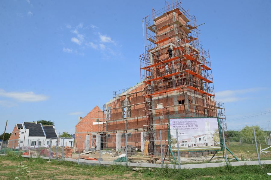 Nyíregyháza-Örökösföld református templom építése