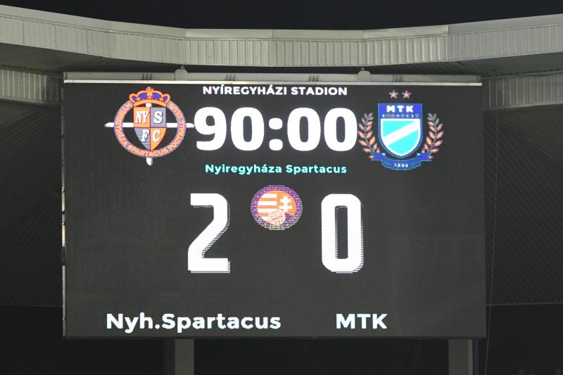 Nyíregyháza Spartacus - MTK Budapest  labdarúgó mérkőzés 2024. ősz