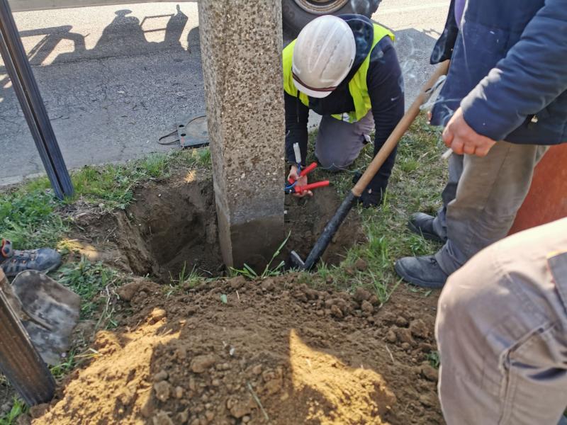 Oszlopcsere a Debreceni úton