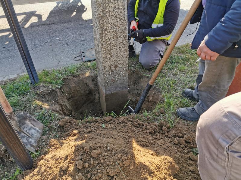 Oszlopcsere a Debreceni úton