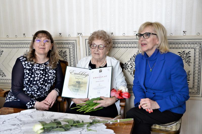 Szépkorú köszöntés - Bodnár Istvánné 90 éves