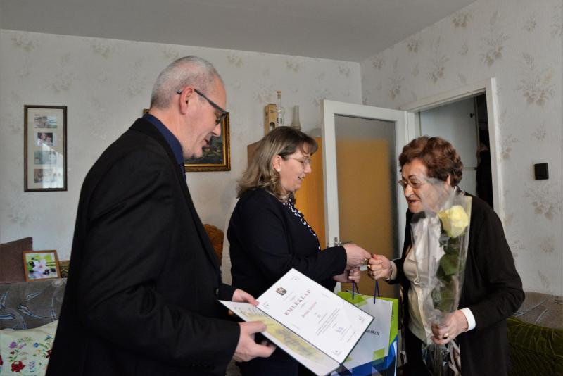 Szépkorú köszöntés- Bordás Lászlóné 95 éves