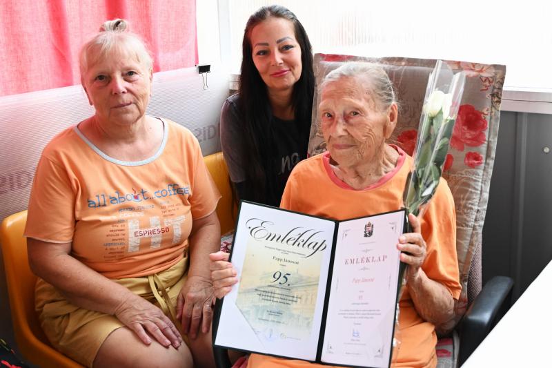 Szépkorú köszöntés - Papp Jánosné 95 éves lett