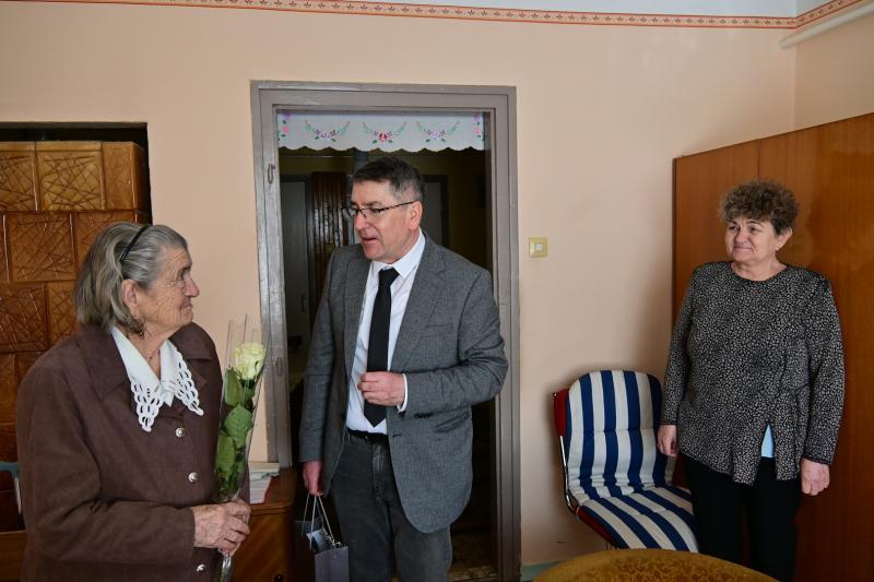 Szépkorú köszöntése - Majoros Mihályné