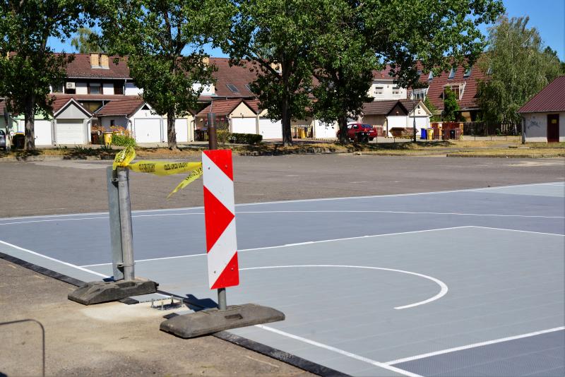 Új kosárlabda pálya épült a Törpe utcán