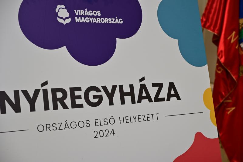 Virágos Magyarország 2024 fődíja Nyíregyháza