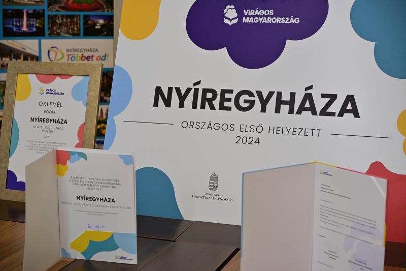 Virágos Magyarország 2024 fődíja Nyíregyháza