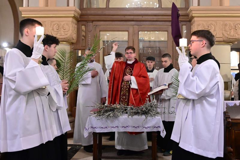 Virágvasárnap a Magyarok Nagyasszonya-társszékesegyházban Nyíregyházán