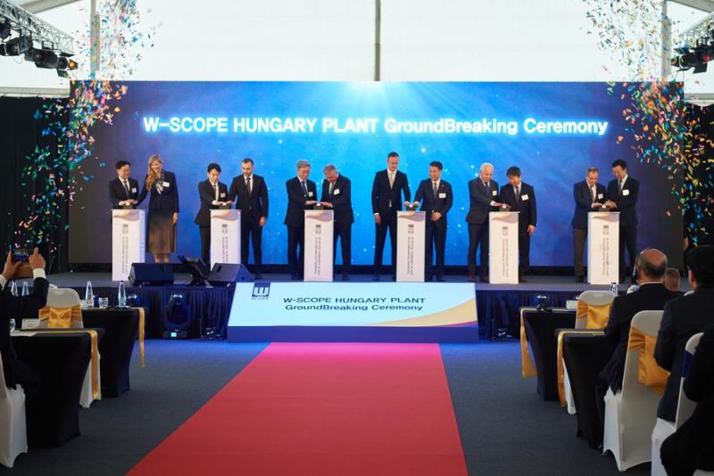 W-Scope Hungary Plant alapkő letétele