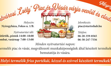 Novemberben is várja az érdeklődőket a Kertvárosi Esély Piac és Vásár