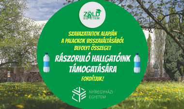 PET-palackokból segítség: a Nyíregyházi Egyetemi közössége a rászoruló diákokat támogatja