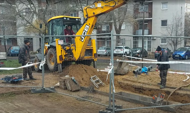 Korszerűsítést végez a NYÍRTÁVHŐ a Dohány utca elején