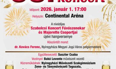 Ünnepi hangversennyel köszönti az újévet Nyíregyháza