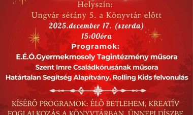 Jósavárosi Advent: közösségi ünnepvárás programokkal és vendéglátással