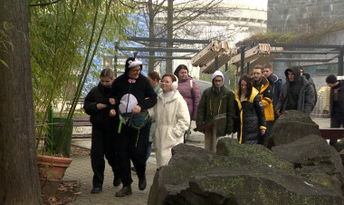 Látássérült gyerekek érkeztek Kárpátaljáról élménynapra Nyíregyházára