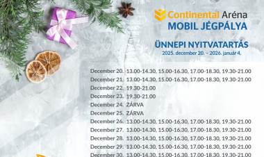 Így lesz nyitva a jégpálya az ünnepek alatt! 