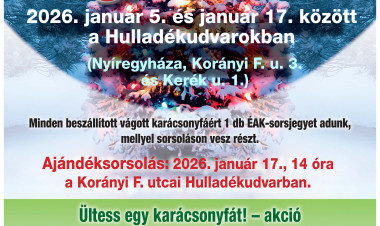 Karácsonyfagyűjtő akció indul Nyíregyházán – ajándékok és nyeremények várják a résztvevőket