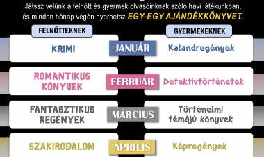 Öt hónap a könyvtárban – olvasás, játék és nyeremények kicsiknek és nagyoknak