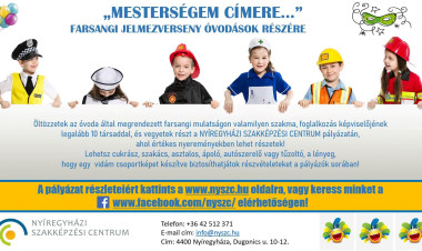 „Mesterségem címere…” – Farsangi jelmezversenyt rendeznek óvodások számára