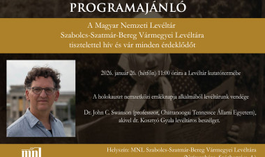 „Múltról mindenkinek” – programajánló a Magyar Nemzeti Levéltárban